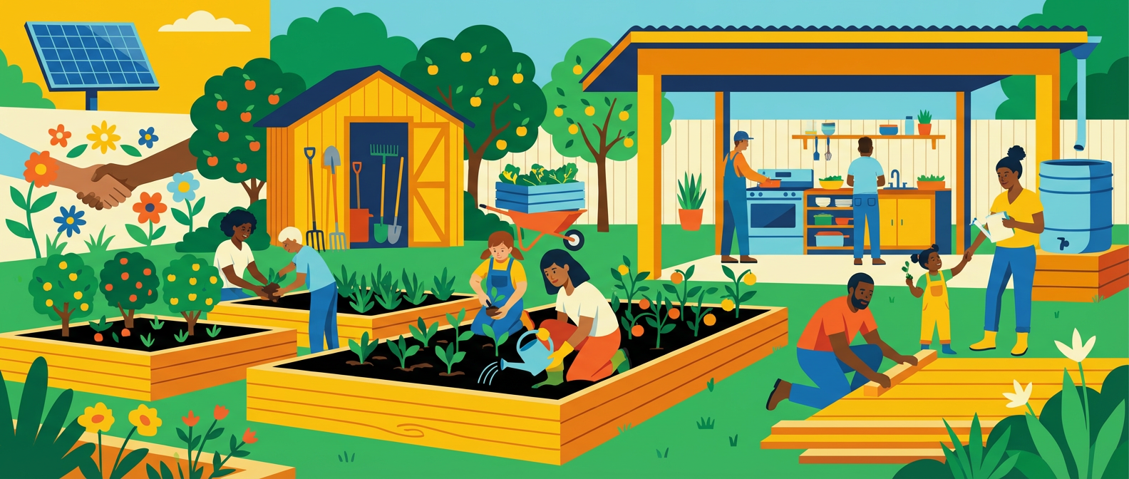 How Three Neighbors Turned a Vacant Lot Into the Heart of Elm Street